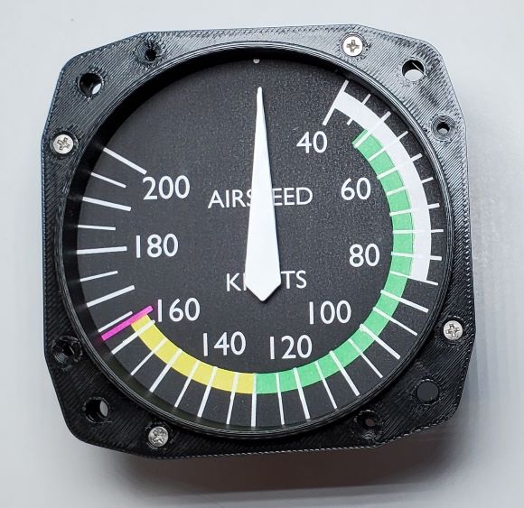Simulated Air Speed Indicator