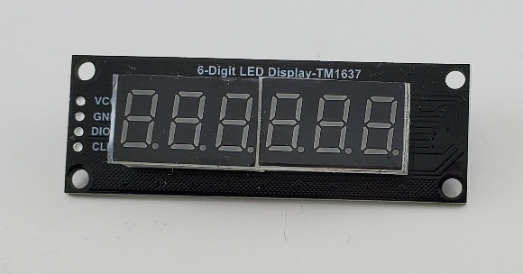 Six digit LED display