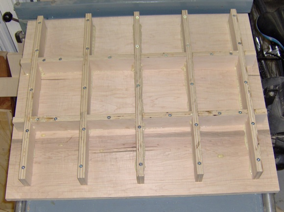 CNC base stiffening ribs