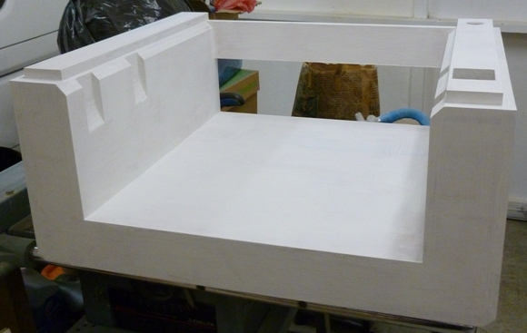 CNC base painted with primer
