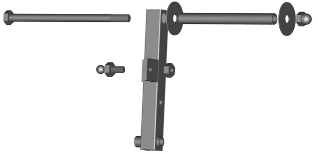 Exploded pedal arm