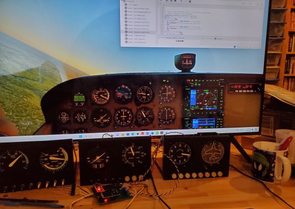 Screen shot of sim instruments