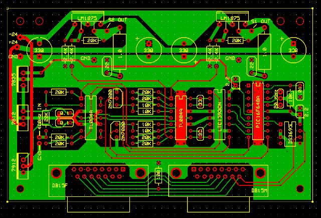 Digital to Synchro adapter PCB artwork