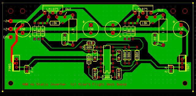 Static inverter PCB artwork