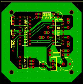 Stepping motor gauge PCB artwork